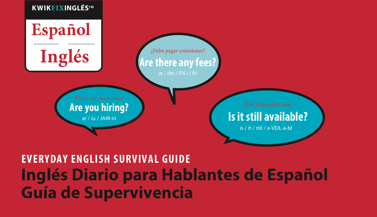 Everyday English survival guide booklet cover for Spanish speakers