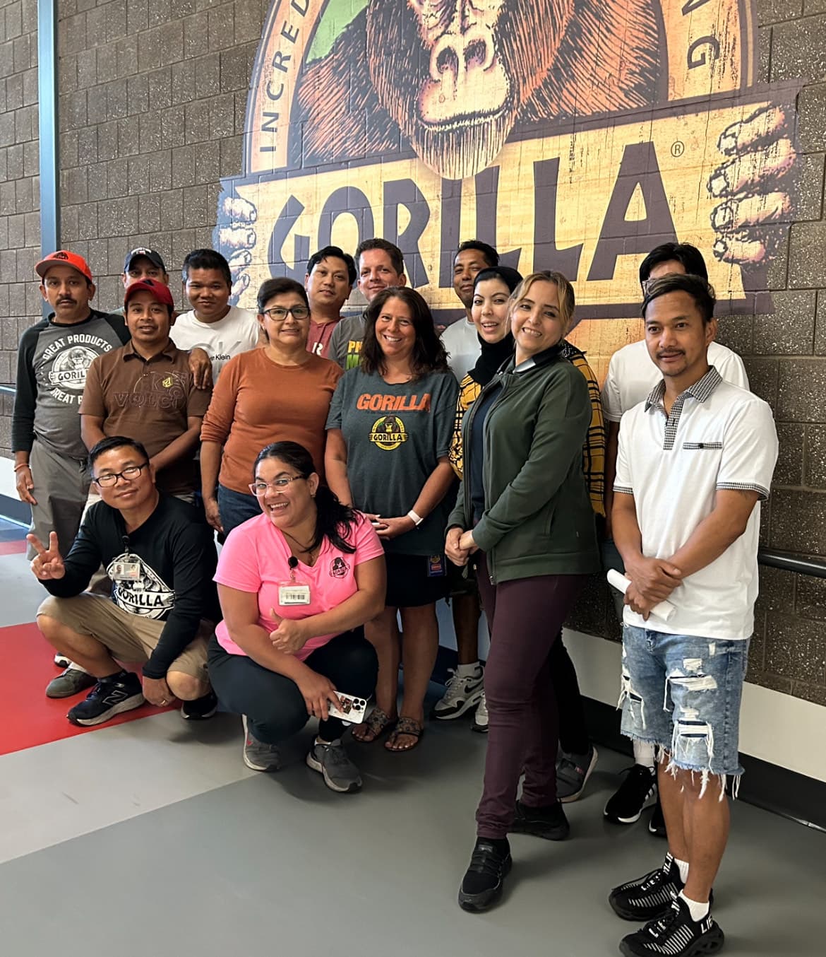 Gorilla Glue team participating in workplace language training