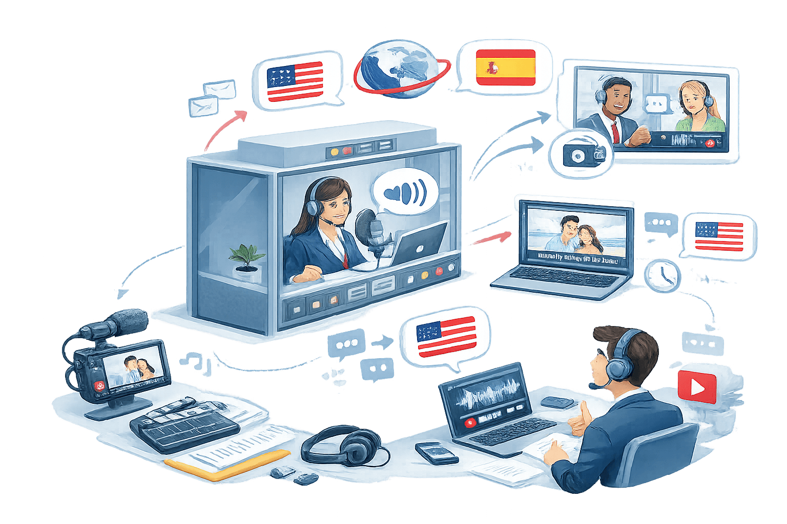 Communication multilingue inclusive entre les départements
