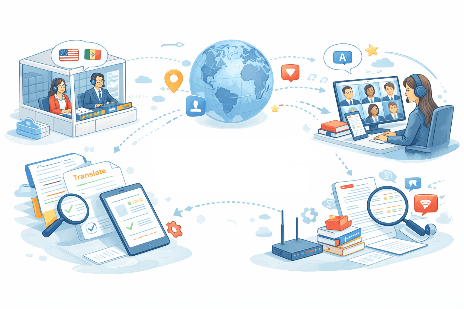 Apoyo a la traducción escrita y localización de contenido empresarial